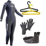 Scuba Wetsuit Package 2.5mm Female with Options 