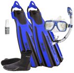 Seac Propulsion with Bungee Mask Fins Snorkel Package 
