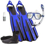 Seac Propulsion with Bungee Mask Fins Snorkel Package 