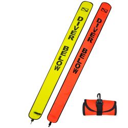 Sea Elite Surface Marker Buoy 6Ft Orange/Yellow 