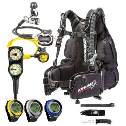 Cressi Scorpion Scuba Gear Package with Dive Computer 