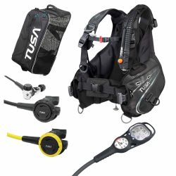 Tusa Soverin Balanced Scuba Gear Package with Computer 