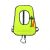 Yellow Snorkel Vest Plastic Valve 