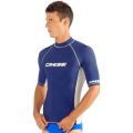 Cressi Mens Short Sleeve Rash Guard Blue 