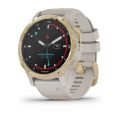 Descent Mk2S Light Gold with Light Sand Silicone Band 