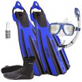 Seac Propulsion with Bungee Mask Fins Snorkel Package 
