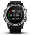 Garmin Descent Mk1 Silver Sapphire with Black Band 